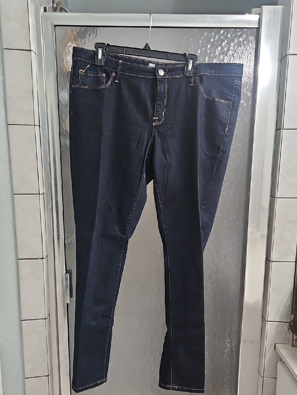Slim Stretch Skinny Jeans in Dark Indigo